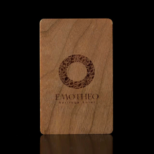 บัตรคีย์การ์ดโรงแรม RFID ไม้ไผ่รักษ์โลก 13.56Mhz บัตร NFC ไม้สำหรับโรงแรม - Product Image 2