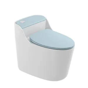 Yeni varış WC tasarım yeşil gri renkli klozet banyo tek parça su dolap