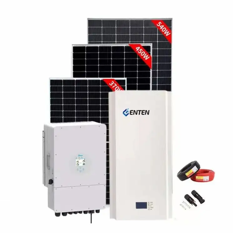 1kw 3kw 5kw 6kw 8kw 10kw produits liés à l'énergie solaire batterie panneau photovoltaïque hors réseau système d'énergie solaire pour la maison