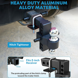 AMBITION <span class=keywords><strong>Attelage</strong></span> de remorque réglable et robuste avec goupille antivol pour camions de remorquage SUV Pièces de remorque - Product Image 5