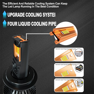 Xenplus Fari LED Super Potenti U23 300W per Auto Luci LED Universali Canbus H4 H11 9005 9006 9012 H1 H7 D2S D1S 6000k - Product Image 4