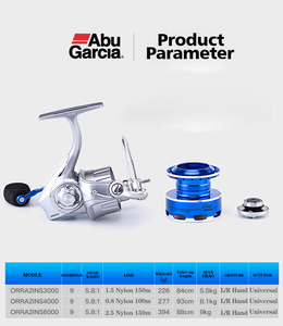 Abu Garcia-carrete de pesca giratorio ORRA2INS3000/4000/6000, rueda de agua dulce de mar de uso General, 8 + 1BB - Product Image 3