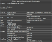 Promotion Usine Console de Jeu Portable R36s, RK3326 Quad Core, Écran IPS 3.5 Pouces, 1 Go RAM + 64 Go/128 Go, Boîtier de Lecteur de Jeux Rétro
