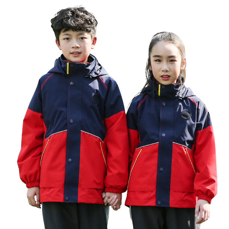 Outdoor Two Piece Windproof Jackets Children