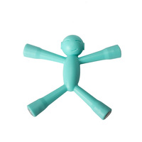 Jouet magnétique flexible en forme de petit homme, figurine magnétique colorée, jouet éducatif créatif pour enfants, vente en gros personnalisée