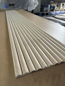 Fabbricazione interno <span class=keywords><strong>pannello</strong></span> a tamburo curvo in rovere naturale acustico insonorizzato in <span class=keywords><strong>legno</strong></span> a lamelle pannelli acustici da parete - Product Image 6