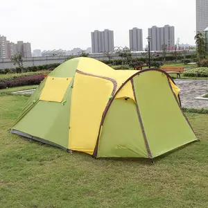 New Design One room one hall outdoor camping tourist mountaineering tent Double-decker multi-person tent with 5-6 people