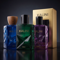 Flacon de parfum arabe Attar de luxe 50 ml en verre carré vide, avec base lourde et emballage personnalisé, livraison rapide