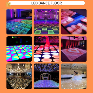 แผงพื้นเต้นรำ LED สีขาว Starlit RGB 3 in 1 คุณภาพสูง ขนาด 20 x 20 ฟุต สำหรับงานแต่งงาน งานอีเว้นท์ งานปาร์ตี้ พื้นกระเบื้องเต้นรำระยิบระยับ - Product Image 3