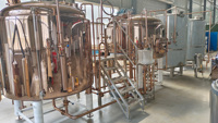 Système de brasserie en cuivre, équipement de brassage en cuivre rouge pour la fabrication de bière artisanale