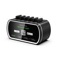 Restaurant mobile portable wifi 6 emplacements partageant chargeur de téléphone dock vendre machine de banque d'alimentation