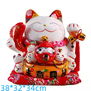 Grande tirelire en forme de main, grande taille, richesse, cadeau d'affaires, ornements en <span class=keywords><strong>porcelaine</strong></span>, 15 pouces, grande tirelire en céramique, <span class=keywords><strong>chat</strong></span> <span class=keywords><strong>porte</strong></span>-<span class=keywords><strong>bonheur</strong></span> - Product Image 3