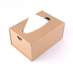 CHING TA Kraft <strong>Paper</strong> <strong>Tissue</strong> <strong>Box</strong> Corrugated Board Environmentally Degradable Free Samples for Restaurant Office Car Use Wholesale - Product Image 1