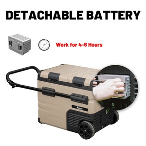 Compresseur à double zone à faible bruit <span class=keywords><strong>Mini</strong></span> réfrigérateur de voiture portable congélateur réfrigérateur <span class=keywords><strong>pour</strong></span> voiture Van voyage Patio pique-nique BBQ <span class=keywords><strong>tente</strong></span> - Product Image 4