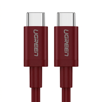 Câble de charge rapide USB-C vers USB-C 5A US264 PD 60W, gaine souple en TPE, longueur 1m pour iPhone