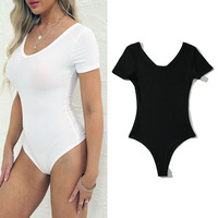 Combinaison moulante décontractée sexy pour femme à manches courtes, respirante, imperméable, tricot 3D, vente en gros ODM