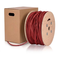 Câble réseau Ethernet personnalisé avec 305 m de cuivre nu (1000 pieds) Cat6 Cat5e Cat6a UTP FTP SFTP Cat7 Cat8 LSZH PVC PE sur bobine en bois