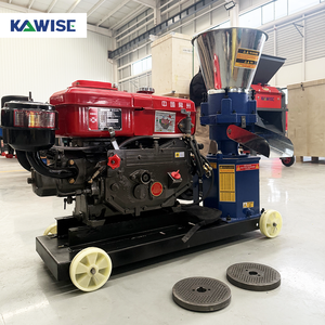 Macchina a Pellet di alimentazione Diesel 160 a 3 <span class=keywords><strong>rulli</strong></span> di tipo 100-150KGH piccola azienda agricola animale pollame bestiame mangime Pellet Mill per uso domestico - Product Image 2