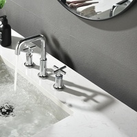 Robinet de lavabo en laiton à montage sur comptoir, cartouche céramique chromée, 1 poignée, monotrou, moderne, pour salle de bain, vente directe usine 5
