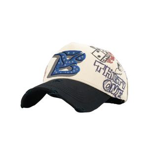 Gorra de Béisbol Sombrero G5 de 5 Paneles - Unisex, Diseño Degradado Verde Spray, Bordado con Pedrería, Gorras Personalizadas, PÁGINA 31 - Product Image 5