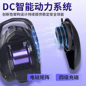 รอกตกปลา Komelong Dc Baitnet Pro Lure Wheel ตัวเรือนโลหะ อัตราทดเกียร์ 7.6:1 รูปทรงหยดน้ำ - Product Image 5