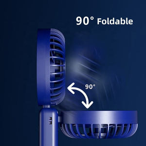 พัดลมมือถือแบบพับได้ขนาดเล็กพกพาสะดวก ชาร์จผ่าน USB เงียบ ใช้งานได้ทั้งในบ้านและนอกบ้าน แบตเตอรี่ใช้งานได้นาน - Product Image 4