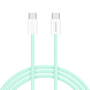 EAGLETON Câble USB-C 3A 60W Type C vers Type C Câble de charge rapide tressé en nylon 48 tissage - Product Image 6