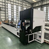 Machine de découpe laser à fibre CNC 120 avec mandrin, découpeuse laser automatique pour le traitement des tubes métalliques ronds, carrés et rectangulaires
