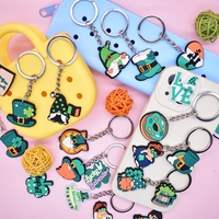 Porte-clés PVC Saint Patrick's Day, pendentif en silicone souple, décoration suspendue chapeau vert, cadeau DIY