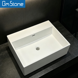Lavabo de <span class=keywords><strong>Piedra</strong></span> Artificial GM Stone para Baño, <span class=keywords><strong>Encimera</strong></span> para Lavabo, Lavamanos para Hotel, Casa de Huéspedes, Villa - Product Image 3