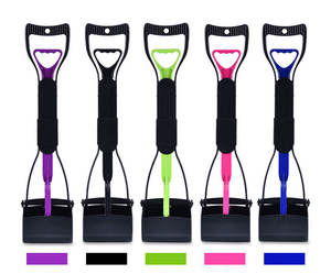 Pelle à crottes pour chiens sans contact, outil de nettoyage écologique pour chiens avec collecteur d'excréments, pince à déchets pour chiens, vente en gros - Product Image 2