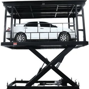 Heavy-Duty Portable Mini Auto Hydraulique Quatre Cylindres Électrique Haute Hauteur Double Mécanicien Voiture Ascenseur Palan Stationnaire - Product Image 6