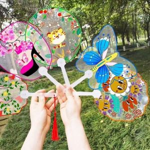 Mini éventail transparent personnalisé 5x5cm pour publicité d'idoles - Product Image 5