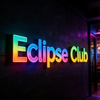 Lettres lumineuses LED RGB 3D personnalisées Kelly pour extérieur, enseigne murale pour club, bar, entreprise, affichage de logo mural