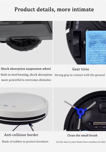<span class=keywords><strong>Aspirateur</strong></span> robot intelligent contrôlé par application Wi-Fi, nettoyage <span class=keywords><strong>et</strong></span> balayage automatiques avec fonction d'auto-chargement pour les hôtels - Product Image 3