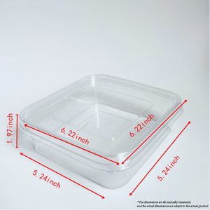Factory Wholesale Disposable <strong>Dessert</strong> Box Baking Packaging <strong>Trays</strong> for Tiramisu Containers - Transparent Boxes - Low MOQ Product - Product Image 5