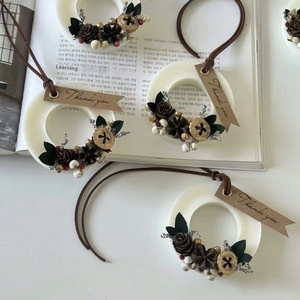 Cono de pino hecho a mano flor eterna aromaterapia cera de soja velas tarjeta cera prensada tableta para armario cumpleaños boda Favor - Product Image 5