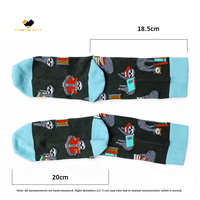Chaussettes en coton respirant à thème paresseux et livre, style personnalisé, pour les amateurs de lecture
