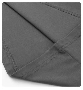 <span class=keywords><strong>Camiseta</strong></span> Extragrande de Algodón con Cuello Personalizado al por Mayor de Fábrica, Estilo Boxy Fit en Negro Liso para Hombre - Product Image 6