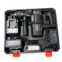 Marteau perforateur sans fil à batterie lithium haute puissance, perceuse à percussion sans fil rechargeable, marteau rotatif électrique léger pour démolition