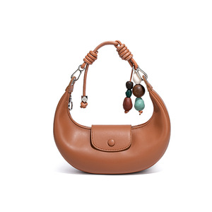 <strong>QuiteS</strong> 2026 New Beaded Pu Zipper Dumpling Shoulder Crossbody Underarm Pea Bag Small Casual Party Elegant Handbag for <strong>Women</strong> - Product Image 1