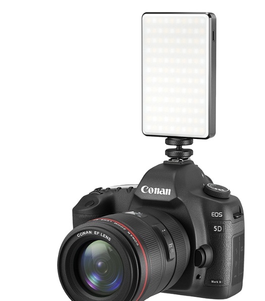 Rechargeable 2500-9000K LED Selfie Phone Light Color Films/Diffuser/3000mAh Compatible iPhone Laptop for Photographic Lighting