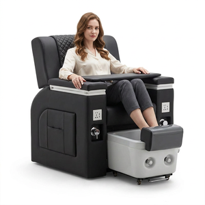 Chaise de massage des pieds en cuir PU pour pédicure, fauteuil inclinable pour centre de beauté et spa, massage du dos, chaise de manucure et spa - Offre spéciale - Product Image 1