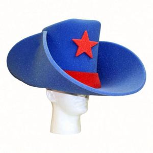 Wholesale Custom Promotional Foam Cowboy <b>Hat</b> with Silk Screen Printing Design Your Logo - Product Image 1