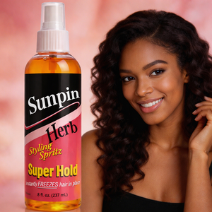 Hair Spray Medium Hold Organic Styling Spritz for Braids <b>Wigs</b> <b>Afro</b> Curly Hair No White Residue Long Lasting Salon Grade Formula - Product Image 1