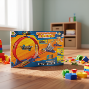 Pista Super Racing de Metal Fundido a Presión de 46x29x6 cm con Funciones de Bucle y Salto para la Diversión de los Niños en Carreras - Product Image 3