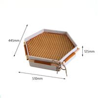 Nouveau design – Tapis rafraîchissant hexagonal respirant en bambou pour chat, lit pour animaux de compagnie, maison pour chat en feutre robuste et durable – Vente chaude directe usine
