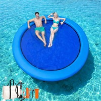 Vente Flash : Bouée Gonflable Ronde Premium pour Piscine, Hamac Aquatique Extérieur