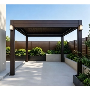 Pergola motorisée en aluminium, imperméable, pour jardin, cour, patio, abri solaire, pavillon en aluminium, gazebo en aluminium - Product Image 3