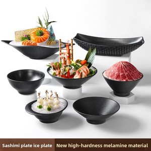 Plato <span class=keywords><strong>de</strong></span> melamina A5 para restaurante, hotel, sushi, hot pot, mariscos, plato ovalado para postres, <span class=keywords><strong>juego</strong></span> <span class=keywords><strong>de</strong></span> platos. - Product Image 1